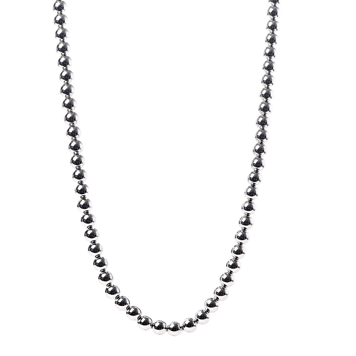 Tiffany Sterling Silver 10mm HardWear Ball Necklace 36" 1 of 4