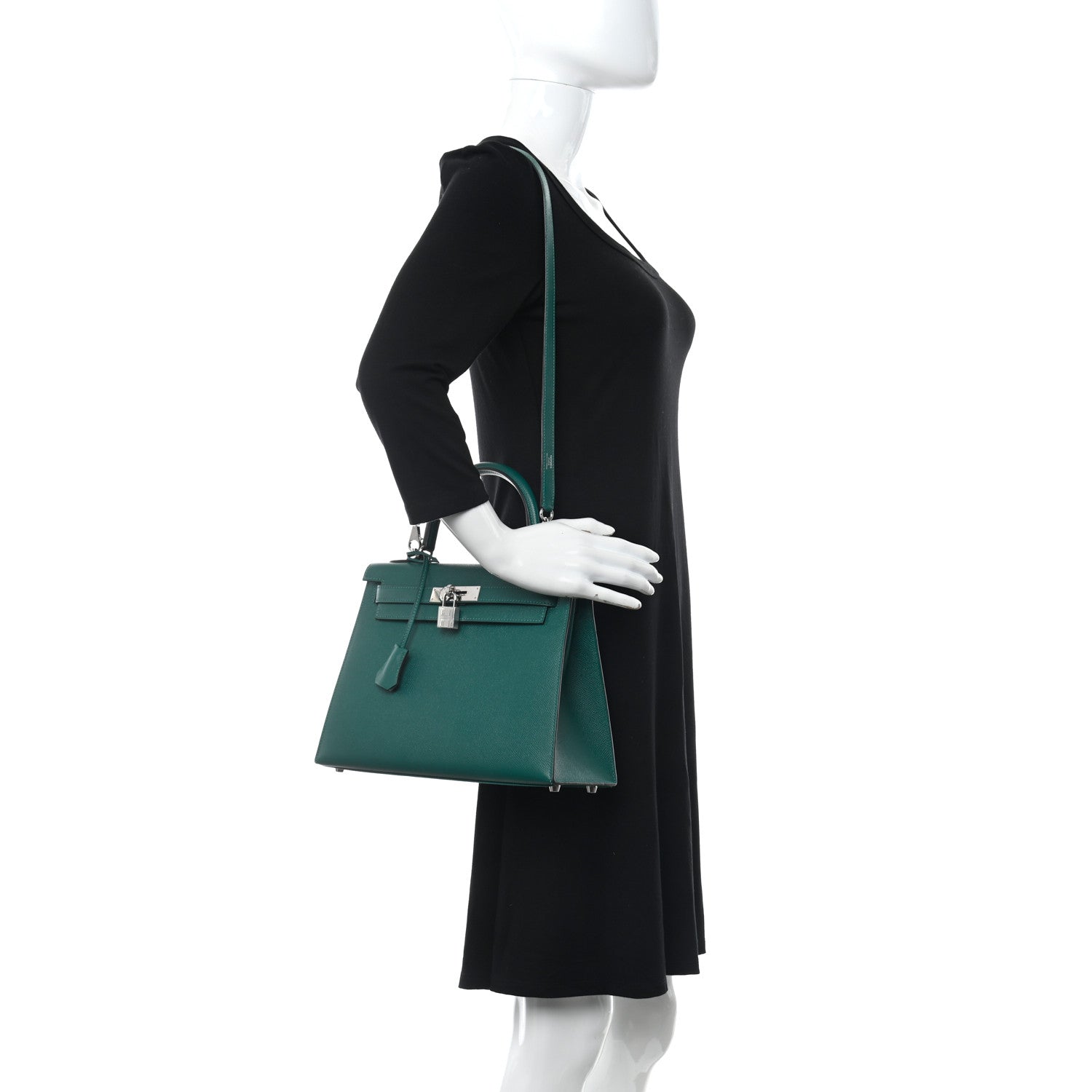 Hermes Epsom Kelly Sellier 28 Malachite 2 of 11
