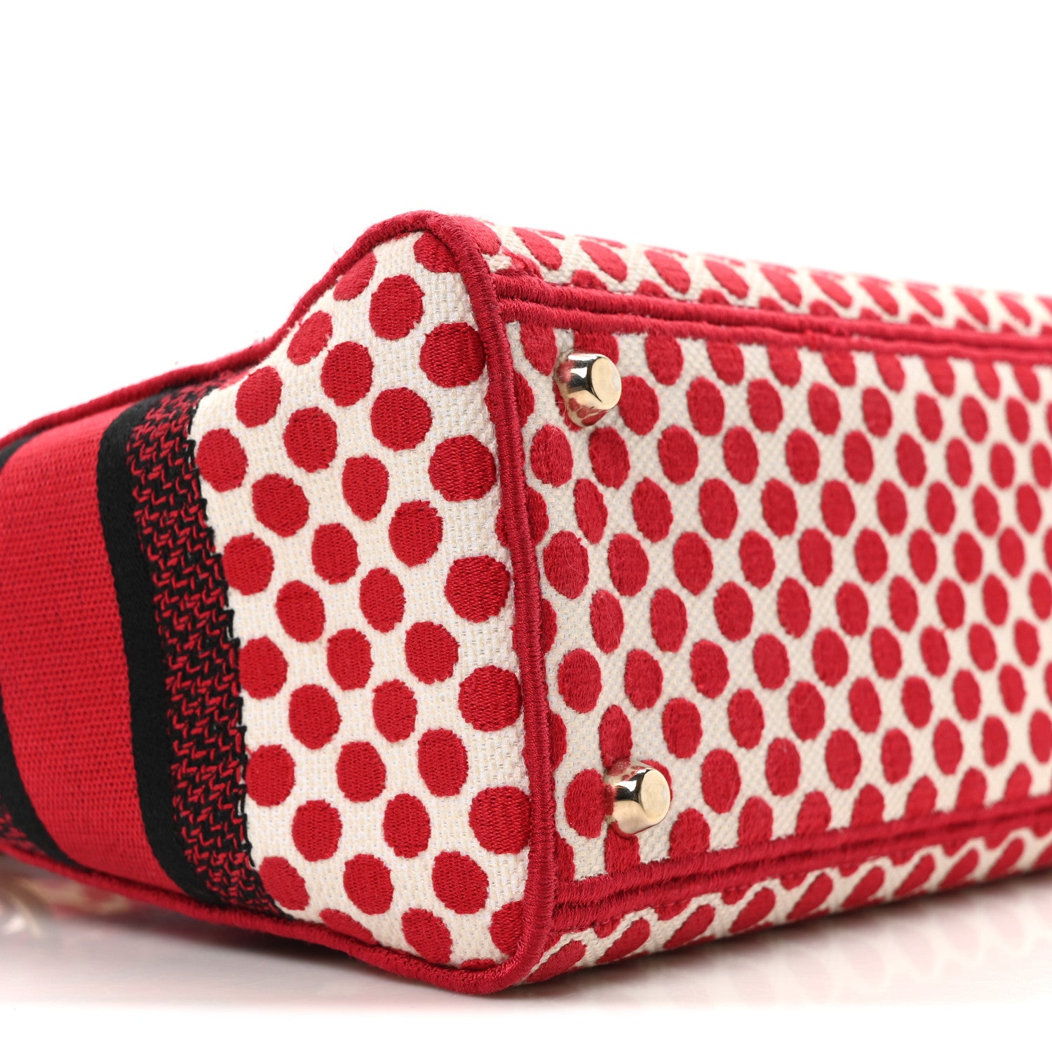 Christian Dior Canvas Medium DiorAmour Dots Lady D-Lite Red 8 of 10