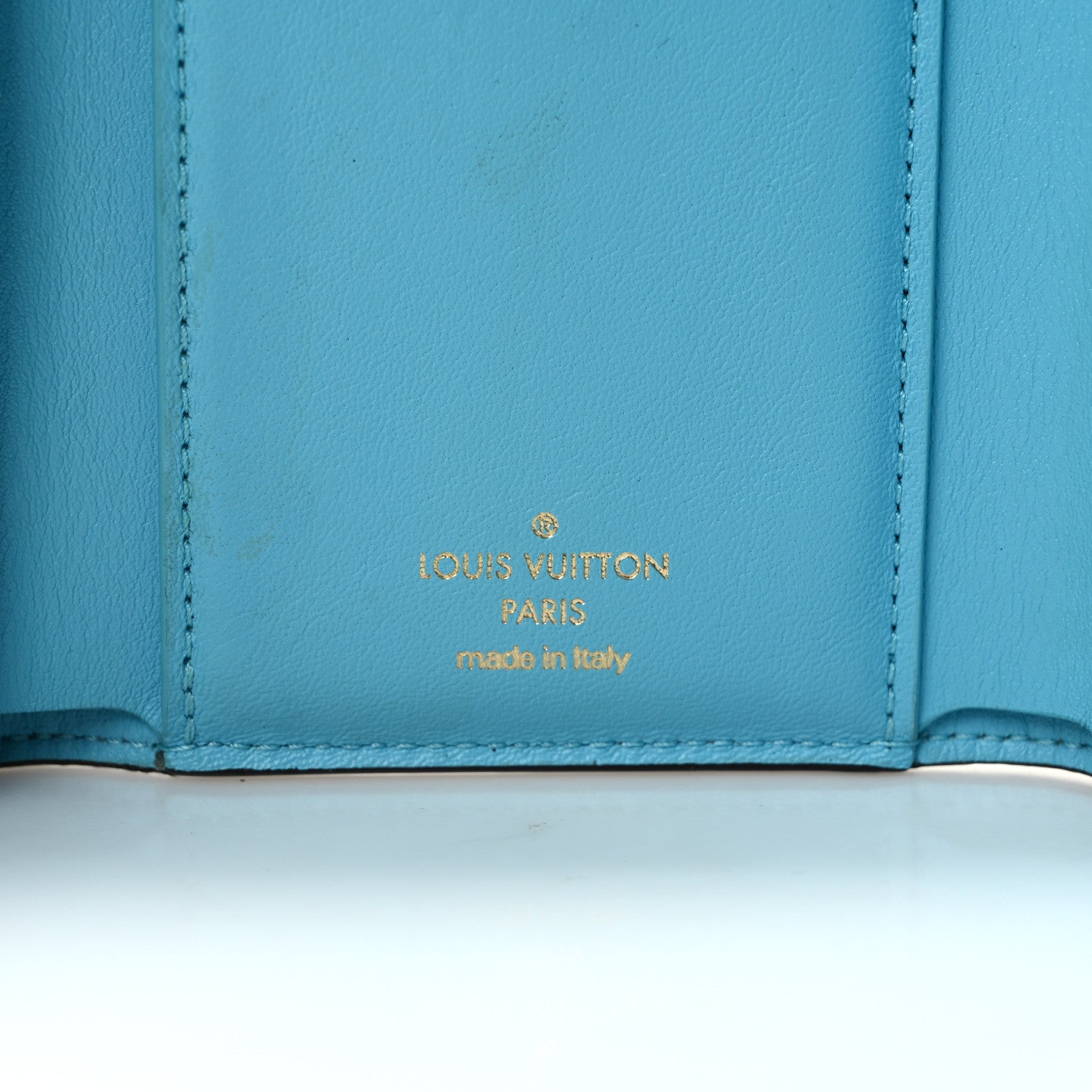 Louis Vuitton Smooth Calfskin LV Pont 9 Compact Wallet Creme 5 of 7