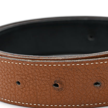 Hermes Box Togo 32mm Belt Strap 100 40 Black Gold 5 of 5