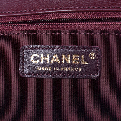 Chanel Calfskin Quilted Large Flap Bag Burgundy 5 of 11