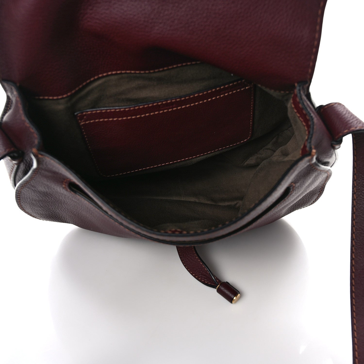 Chloe Calfskin Medium Marcie Round Crossbody Bag Dark Velvet 5 of 11