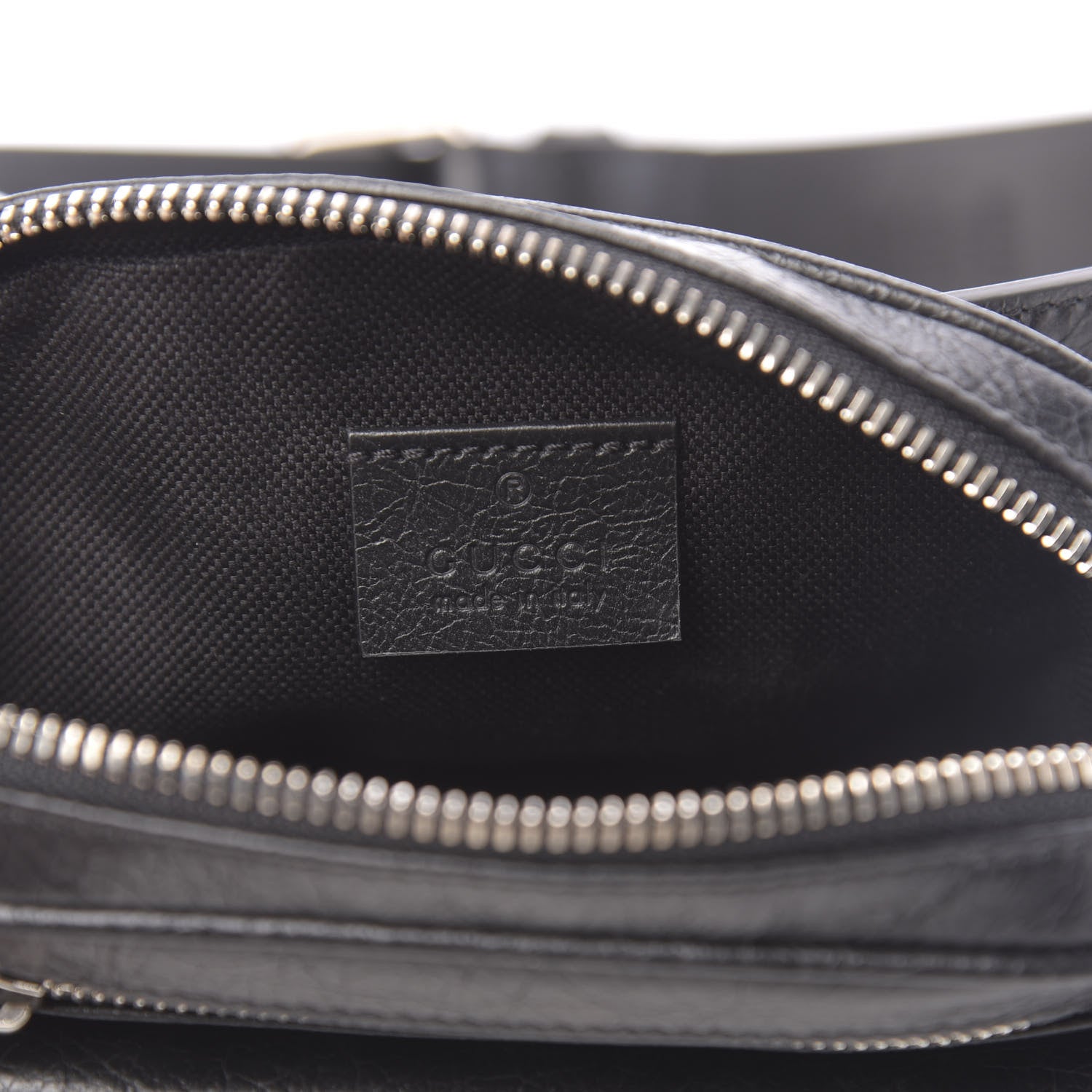 Gucci Fluffy Calfskin Mini Morpheus Belt Bag 70 28 Black 10 of 23