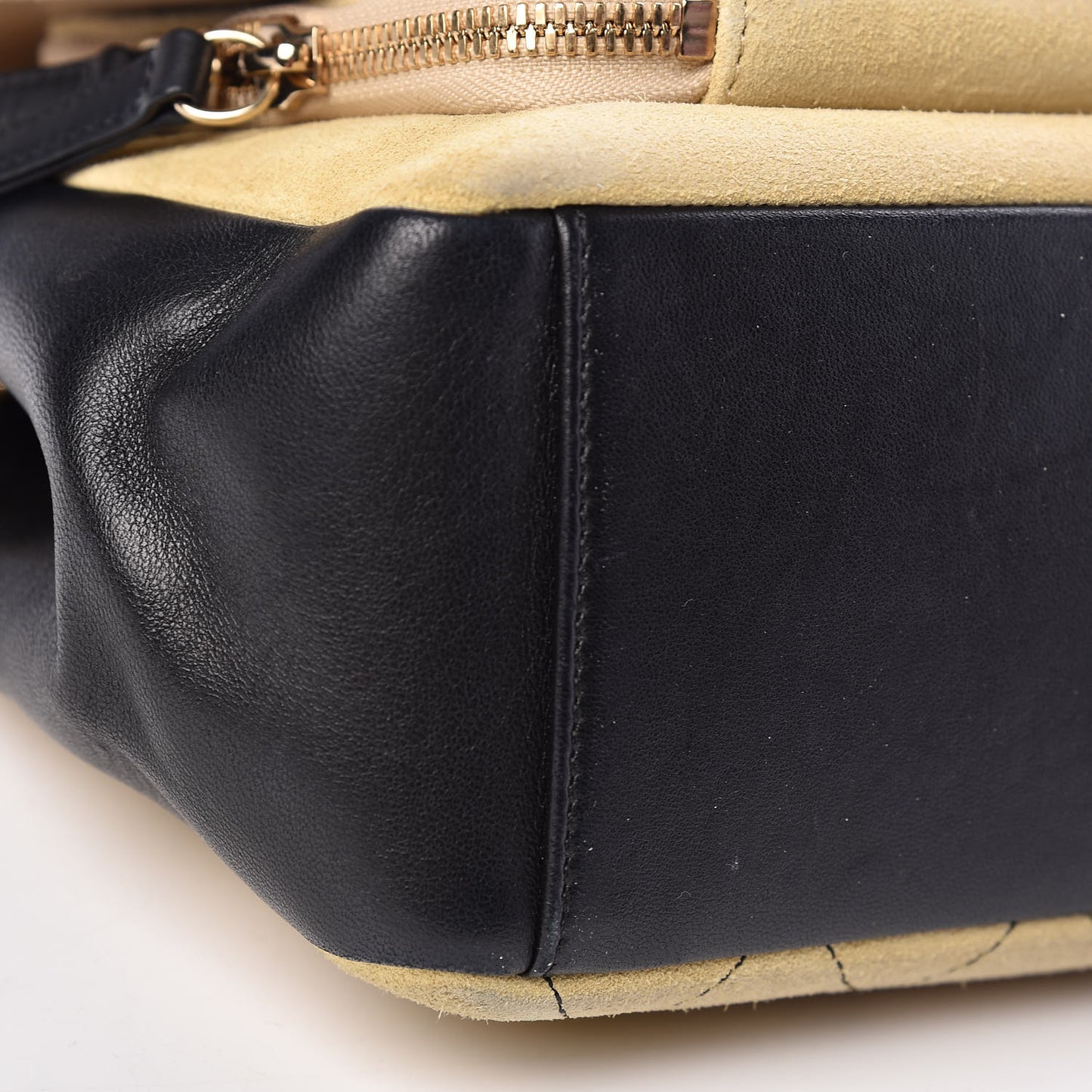 Suede Medium Business Affinity Flap Beige