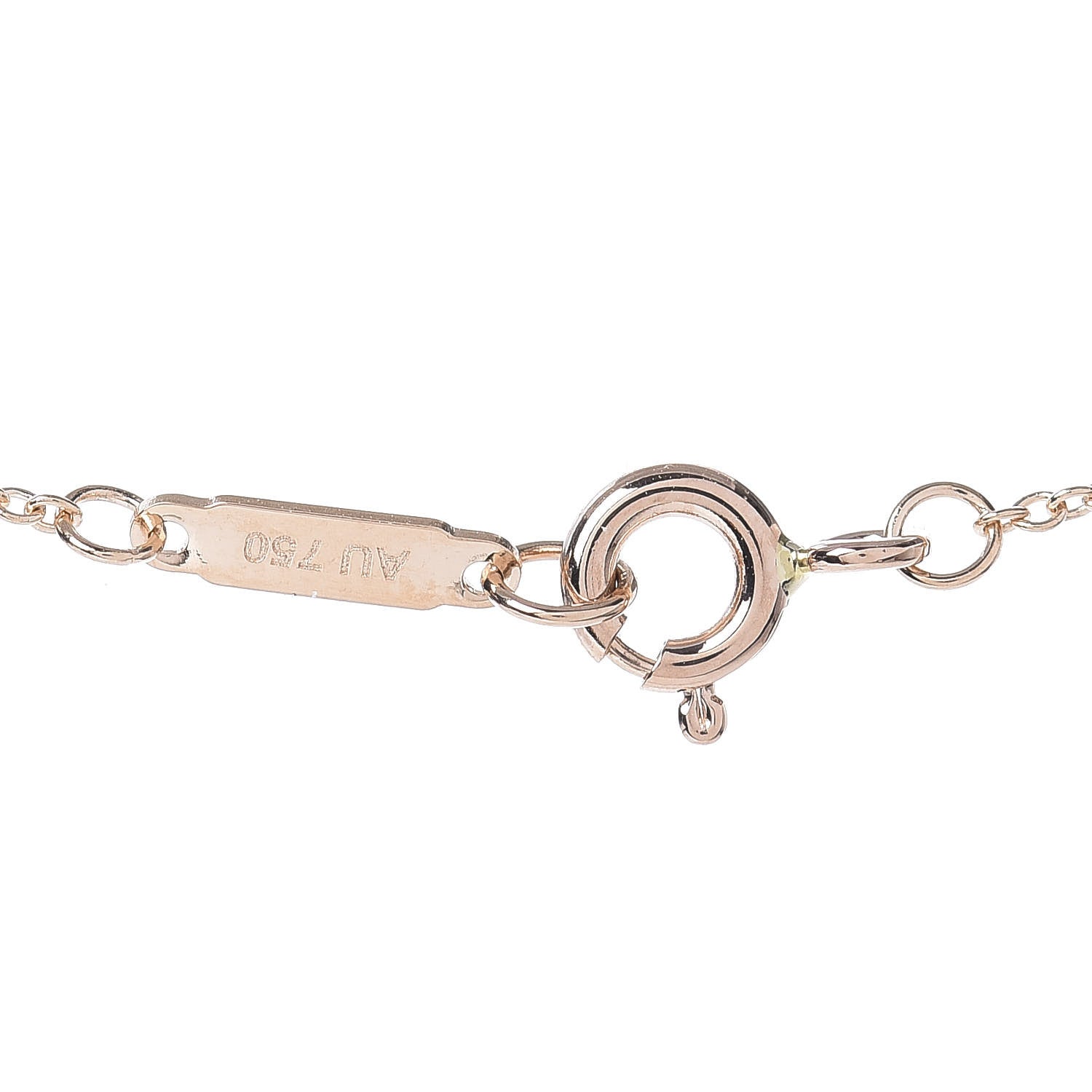 Tiffany 18K Rose Gold Diamond Metro Heart Pendant Necklace 5 of 6