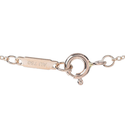 Tiffany 18K Rose Gold Diamond Metro Heart Pendant Necklace 5 of 6