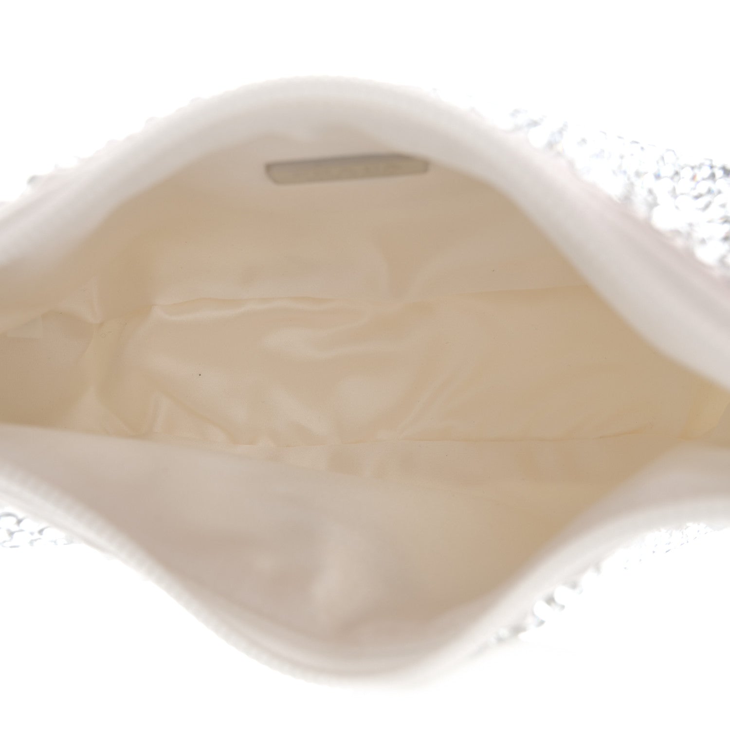Prada Satin Crystal Mini Re-Edition 2000 Bag White 5 of 10