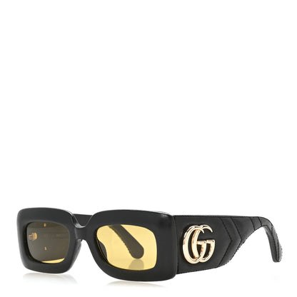 Gucci Calfskin Frame GG Marmont Logo Sunglasses GG0816S Black 1 of 8