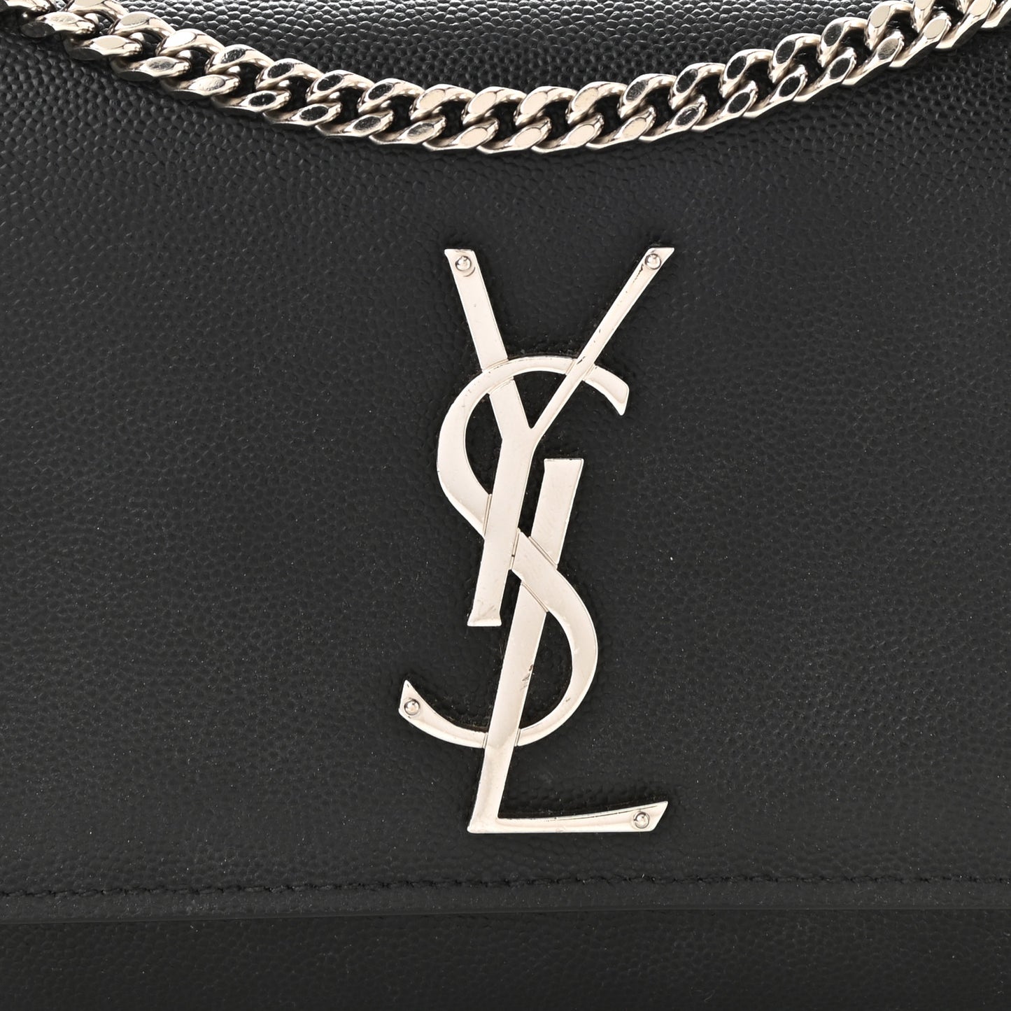 Grain De Poudre Small Monogram Kate Satchel Black