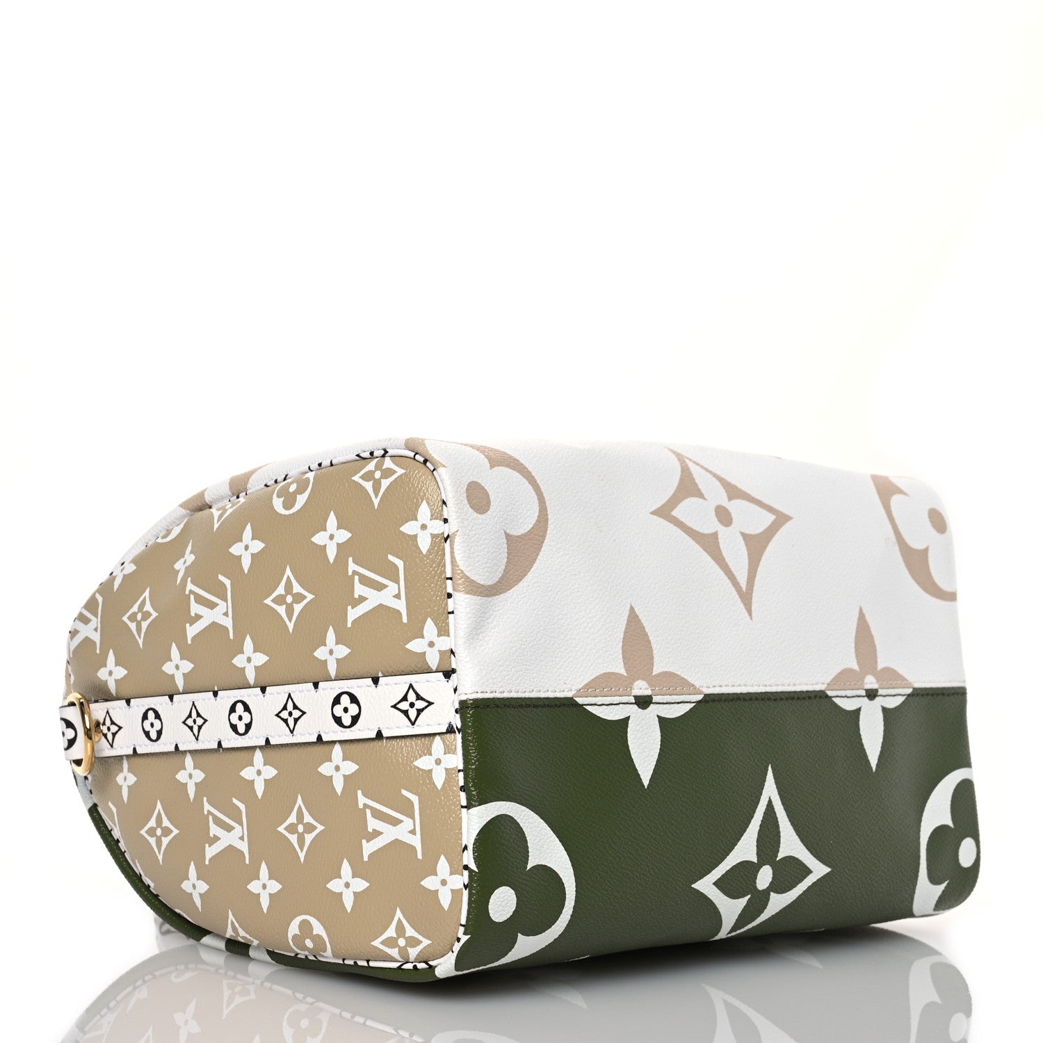 Louis Vuitton Monogram Giant Speedy Bandouliere 30 Kaki Beige 4 of 14