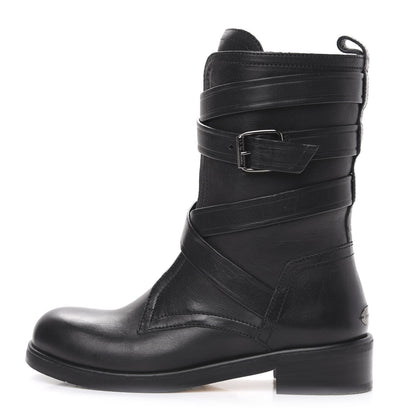 Jimmy Choo Grainy Calfskin Dalston Boots 35.5 Black 1 of 10
