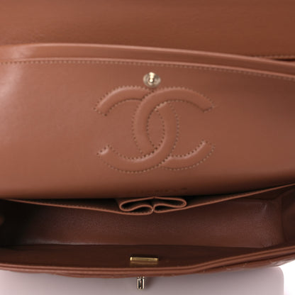 Chanel Lambskin Quilted Medium Double Flap Brown 5 of 11