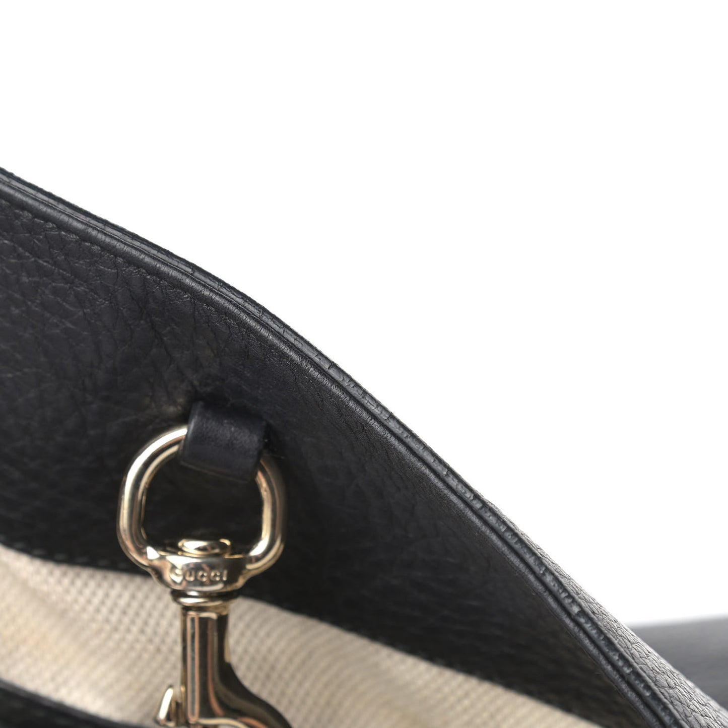 Pebbled Calfskin Medium Soho Chain Shoulder Bag Black