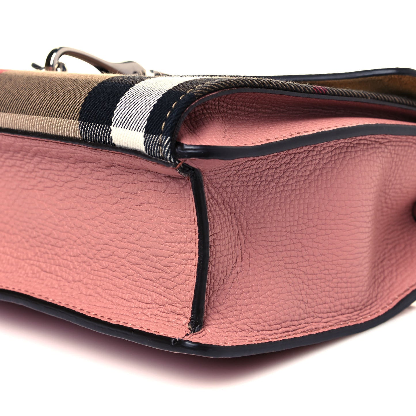 Derby Calfskin House Check Small Macken Crossbody Bag Dusty Rose