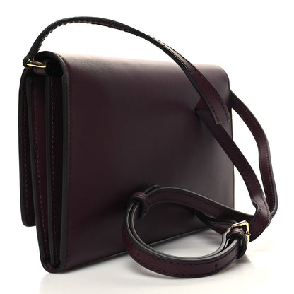Burberry Calfskin Logo Hazelmere Wallet With Detachable Strap Deep Maroon 3 of 12