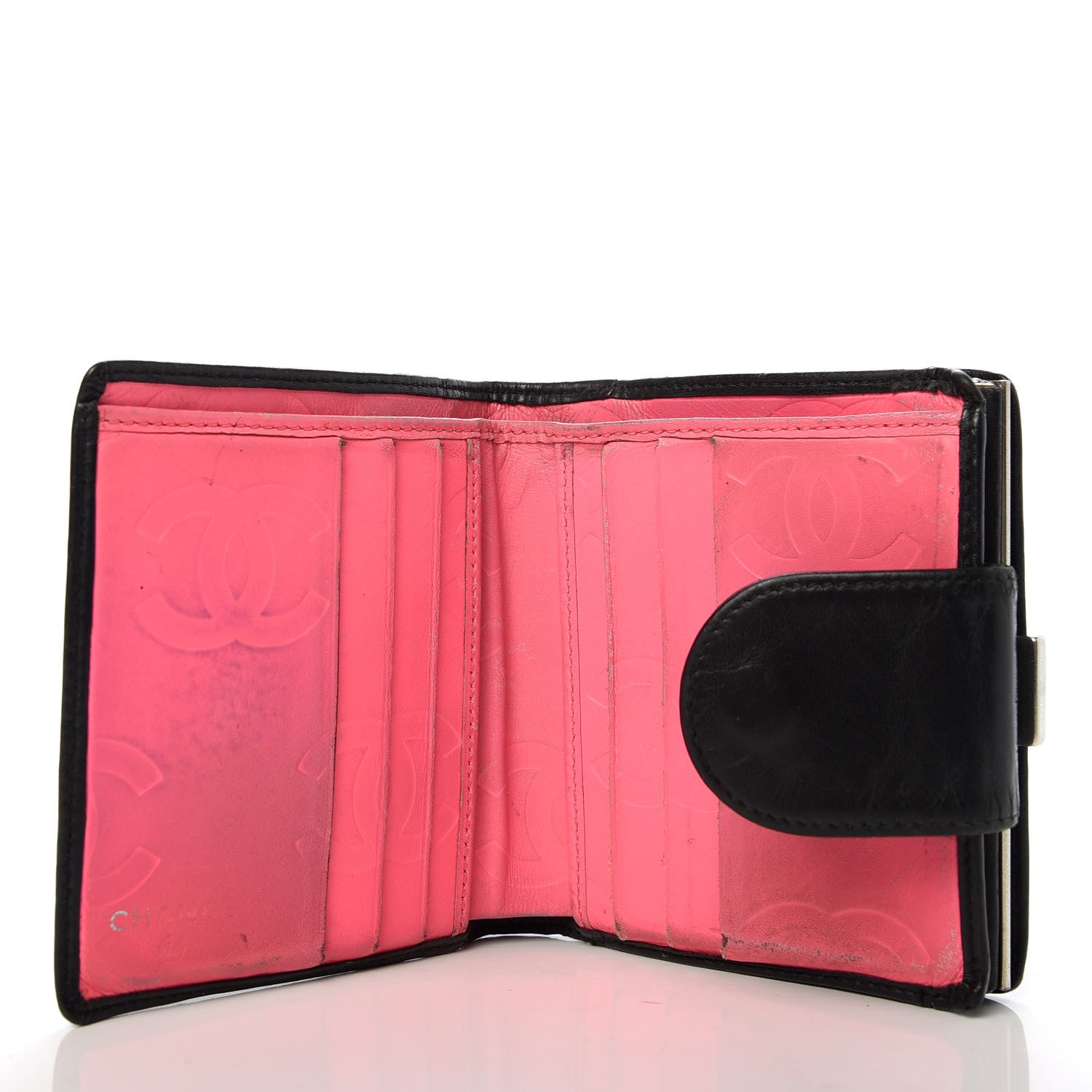 Chanel Calfskin Quilted Cambon Bi-Fold Wallet Black 5 of 9