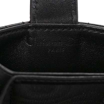 Christian Dior Lambskin Cannage Lady Dior 5-Gusset Card Holder Black 6 of 10