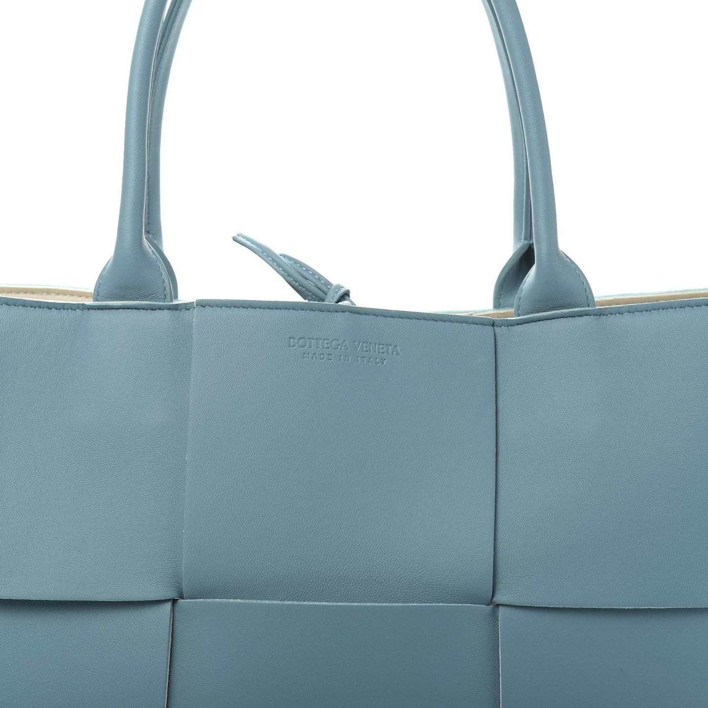 Nappa Maxi Intrecciato Medium Arco Tote Linoleum