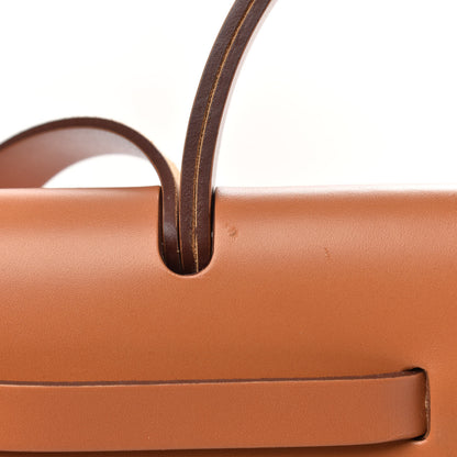 Hermes Vache Hunter Toile Pegase Pop Herbag Zip Retourne 31 PM Capucine Ecru 11 of 13