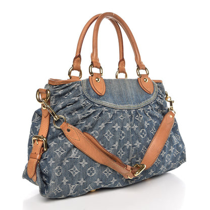 Louis Vuitton Denim Neo Cabby MM Blue 4 of 16