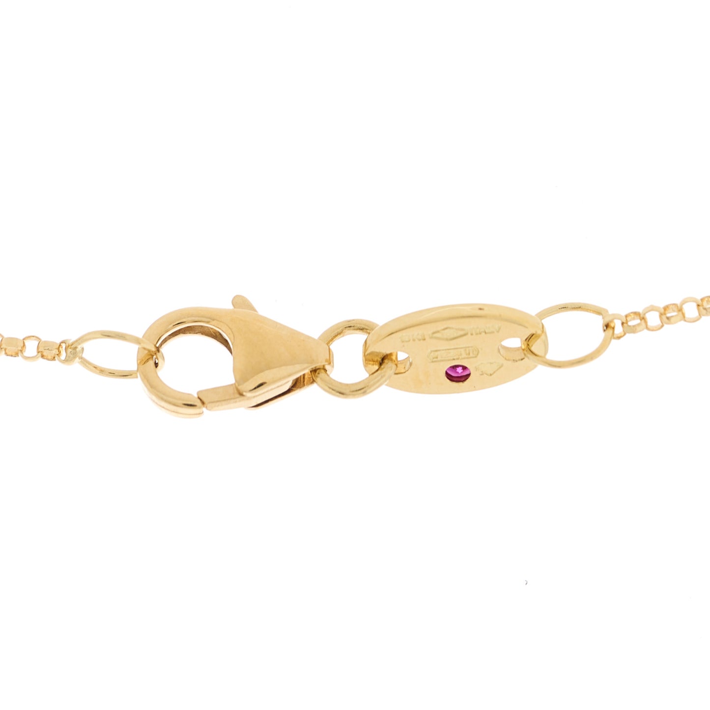 18K Yellow Gold Diamond Petite Venetian Princess Flower Pendant Necklace