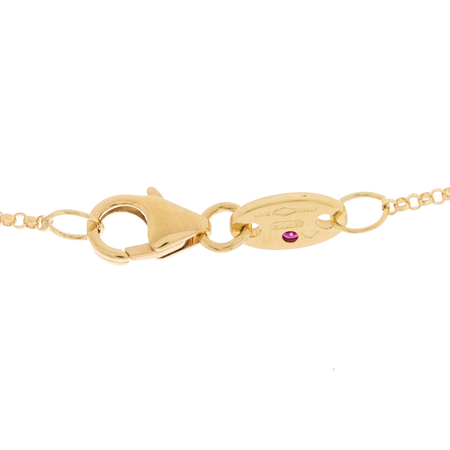 Roberto Coin 18K Yellow Gold Diamond Petite Venetian Princess Flower Pendant Necklace 6 of 6