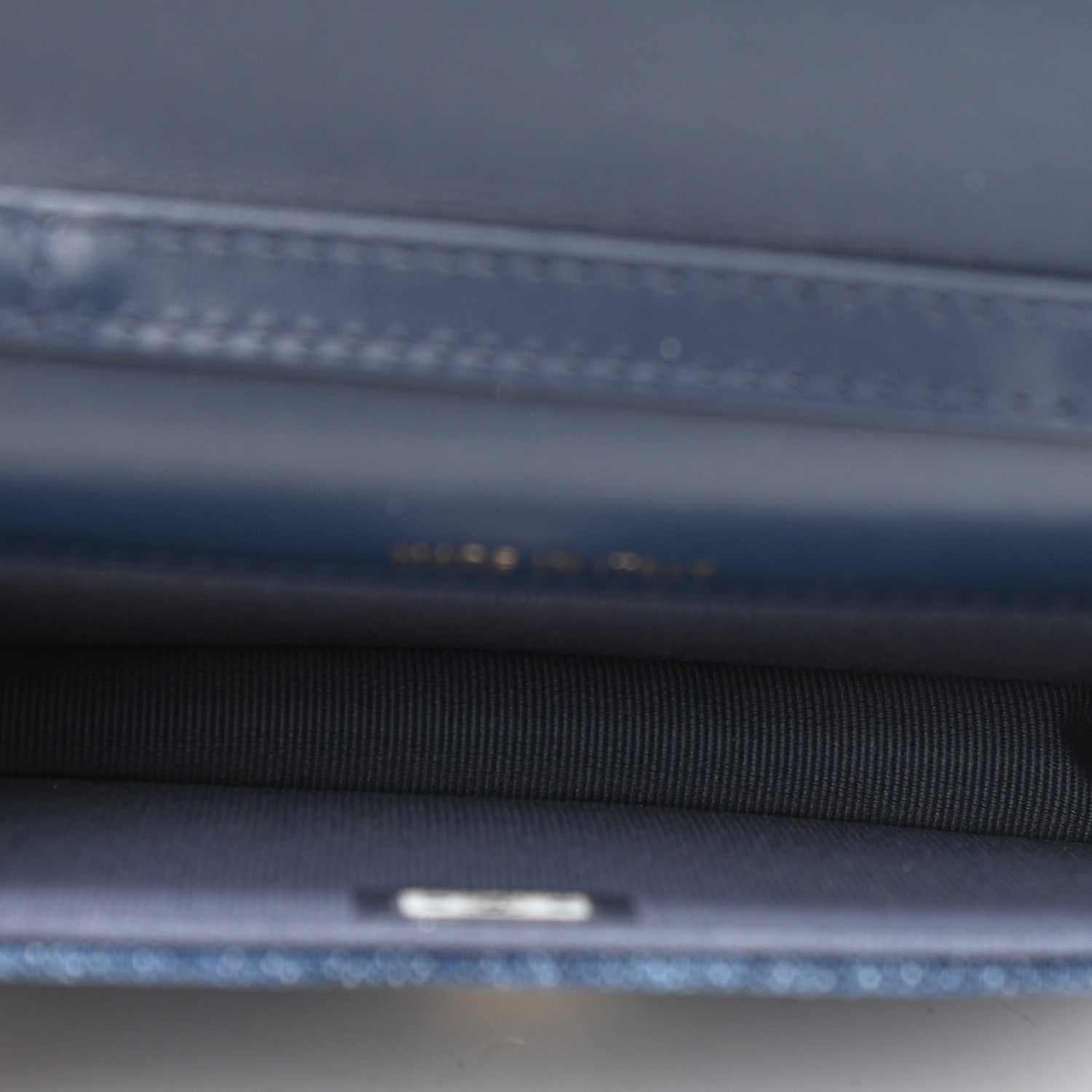 Chanel Denim Printed Belt Bag Dark Blue 4 of 11