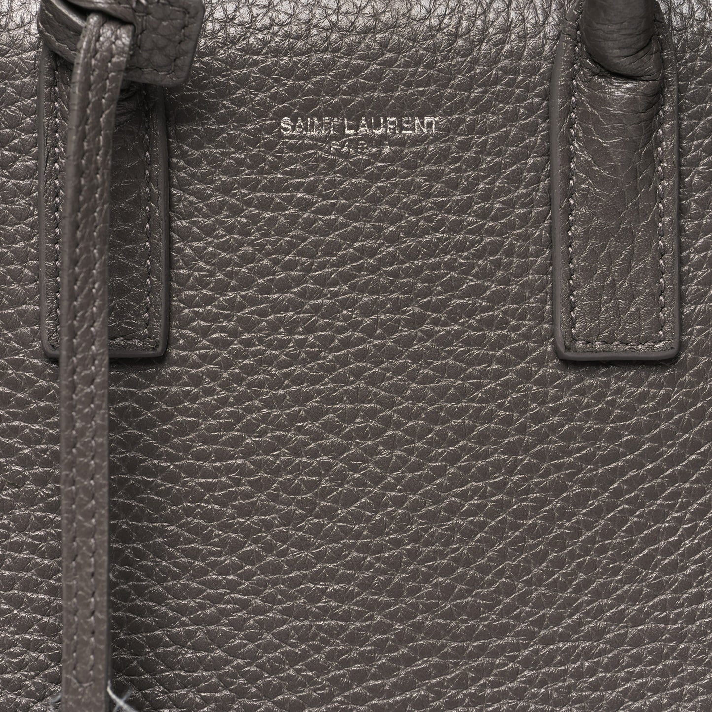 Grained Calfskin Nano Sac De Jour Fog