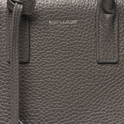 Saint Laurent Grained Calfskin Nano Sac De Jour Fog 7 of 17