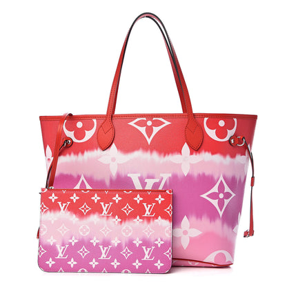 Louis Vuitton Monogram Escale Neverfull MM Rouge 1 of 11