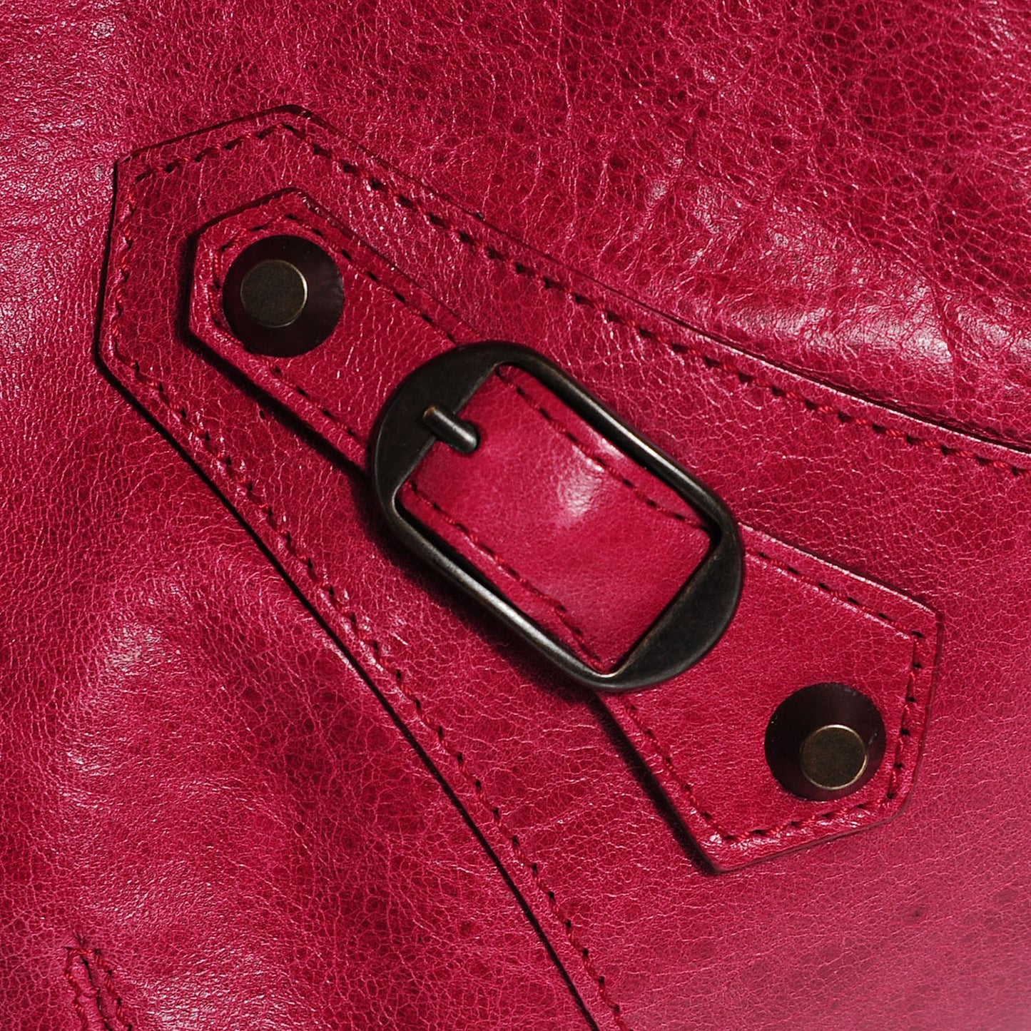 Agneau Classic Hardware Pompon Pourpre