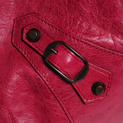 Balenciaga Agneau Classic Hardware Pompon Pourpre 11 of 14
