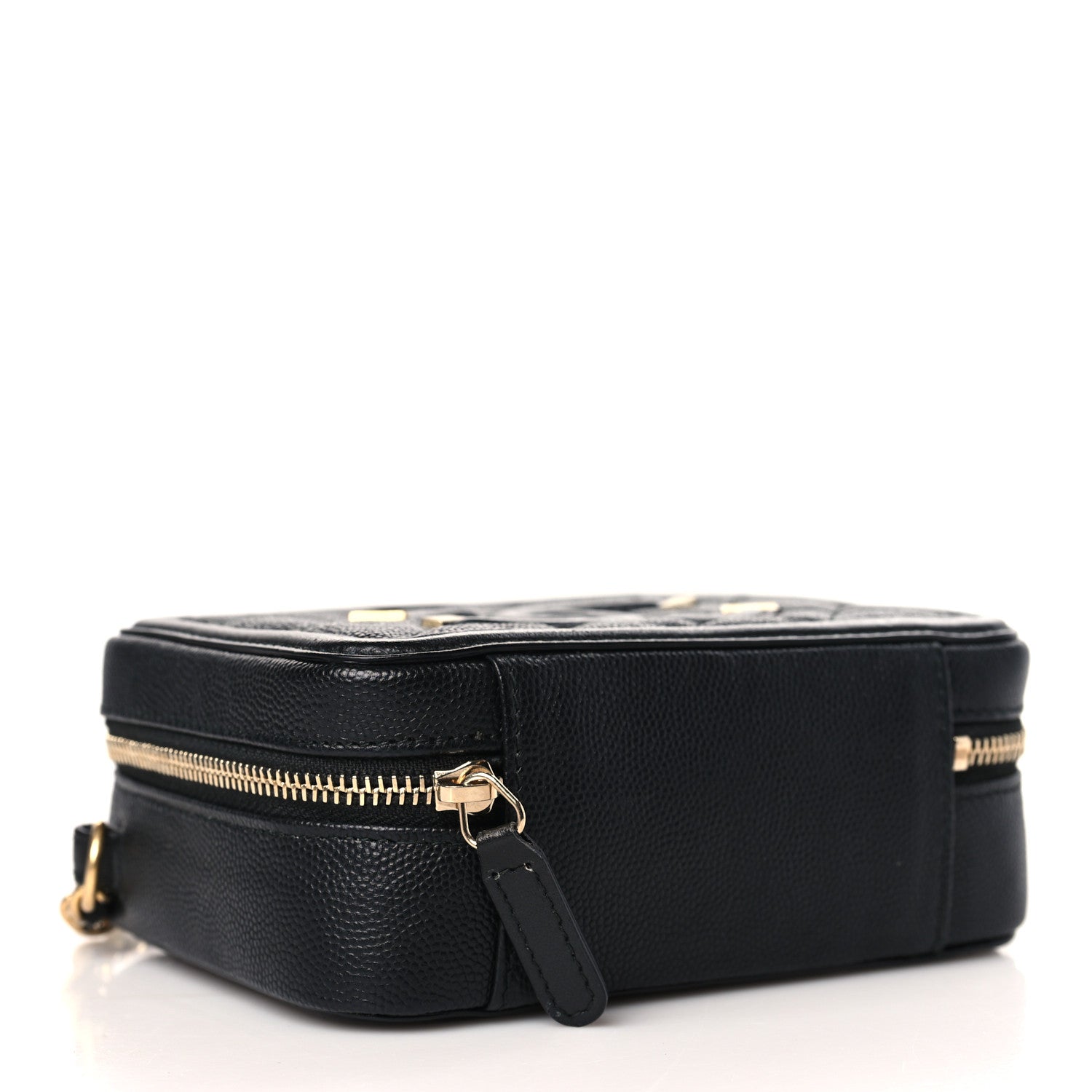 Chanel Caviar Quilted CC Filigree Vanity Clutch With Chain Black 4 of 10