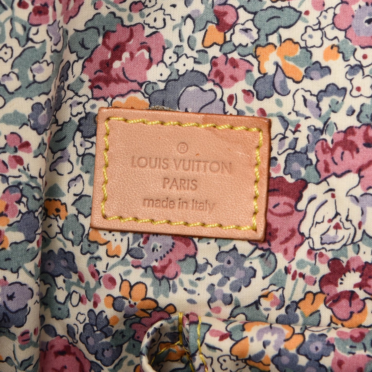 Denim Patchwork Cabby Tote Blue