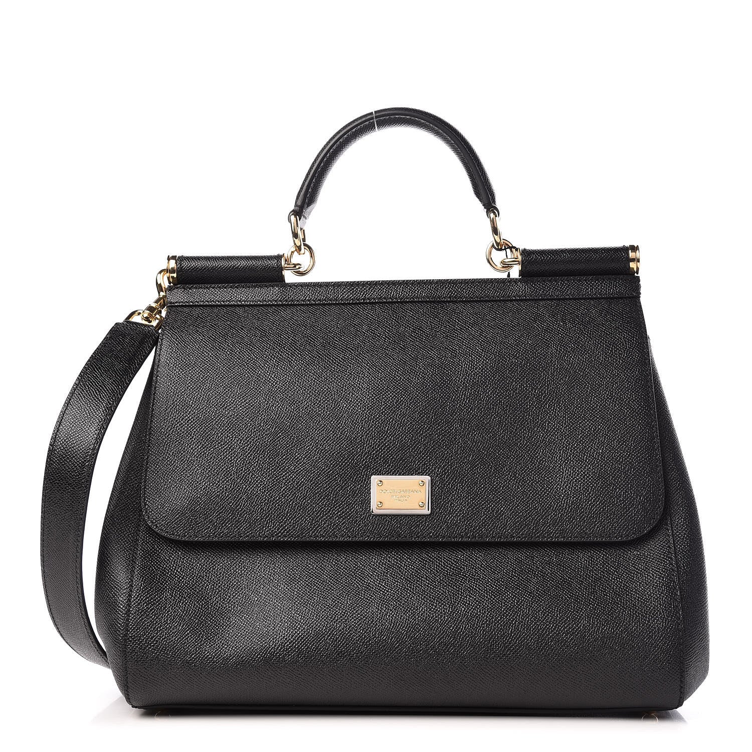 Dolce & Gabbana Dauphine Large Miss Sicily Satchel Black 1 of 10