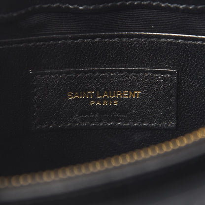Saint Laurent Calfskin Y Quilted Monogram Small Loulou Chain Satchel Black 6 of 8