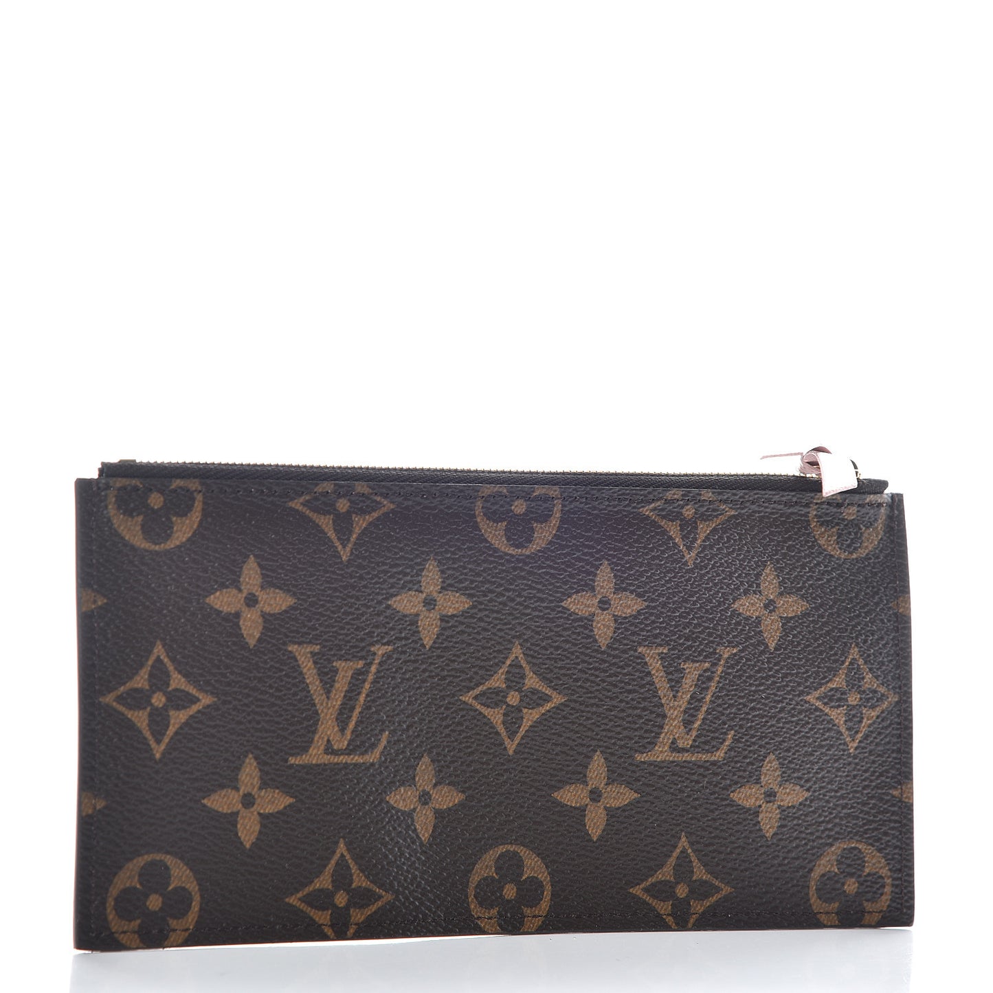 Monogram Felicie Chain Wallet Zippered Insert Rose Ballerine