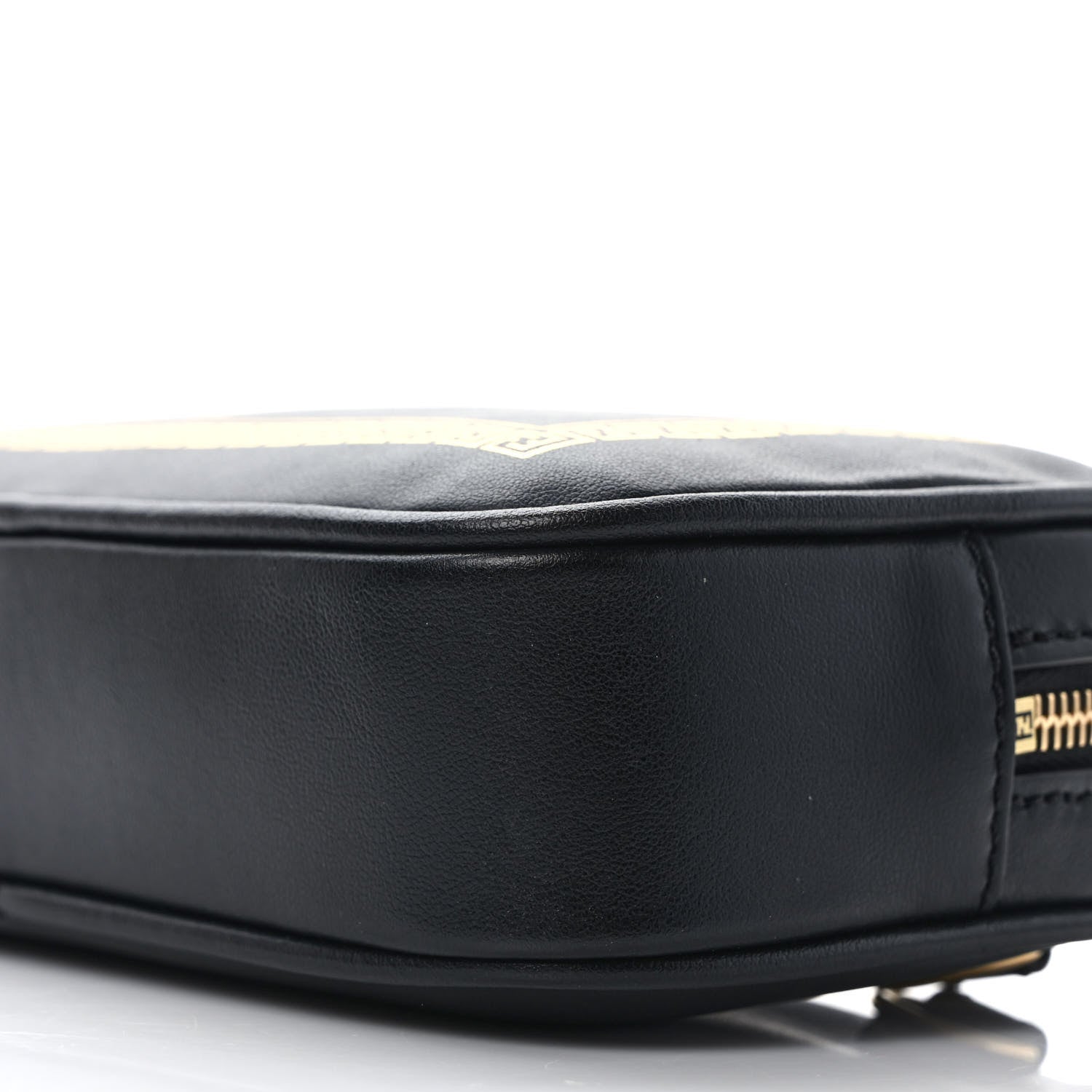 Fendi X VERSACE Vitello Cover Fendace Medusa Small Camera Case Black Gold 8 of 9