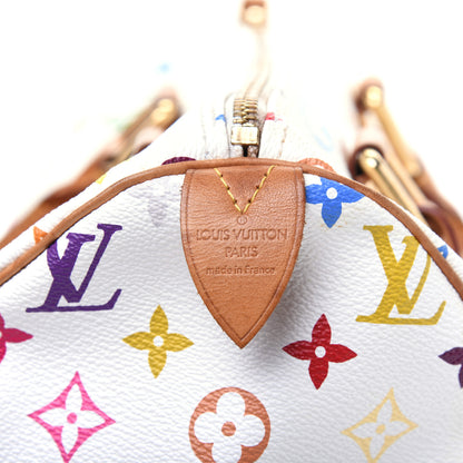 Louis Vuitton Monogram Multicolor Speedy 30 White 8 of 29