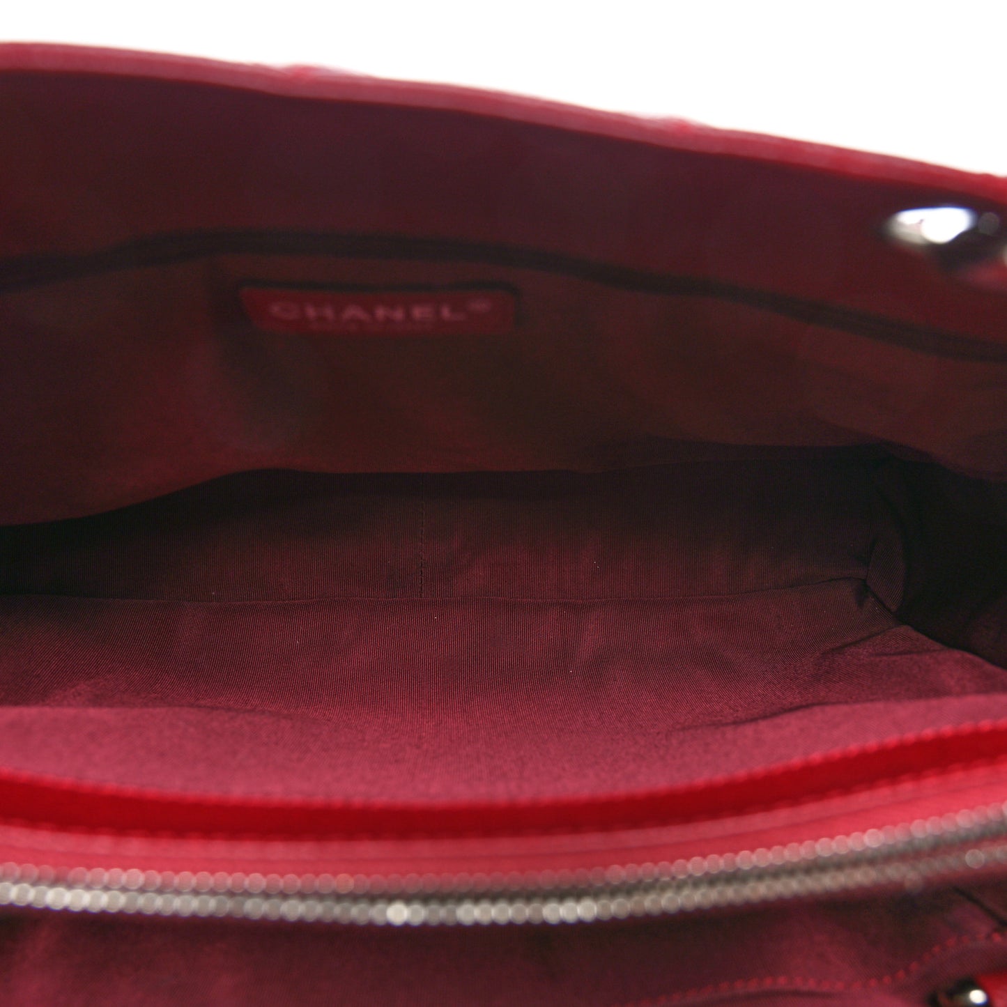 Caviar Quilted Grand Shopping Tote GST Red