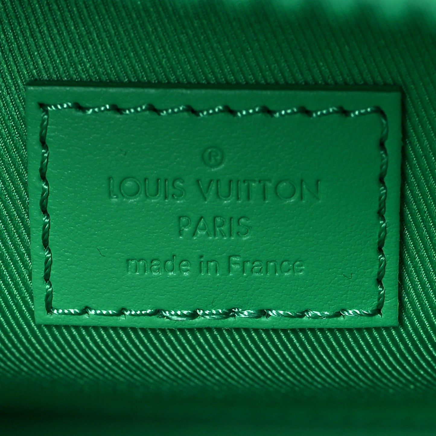 Taurillon Monogram S Lock Messenger Minty Green