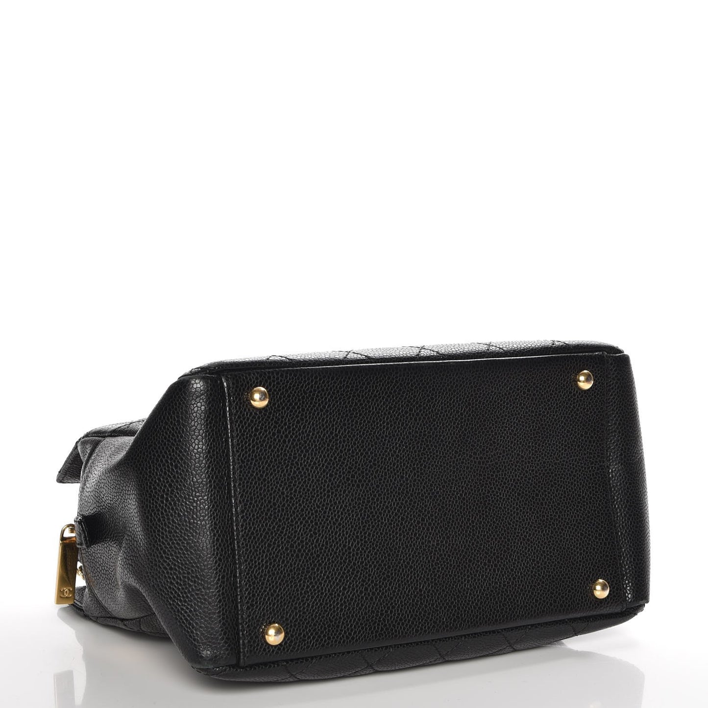 Caviar Quilted Petit Timeless Tote PTT Black