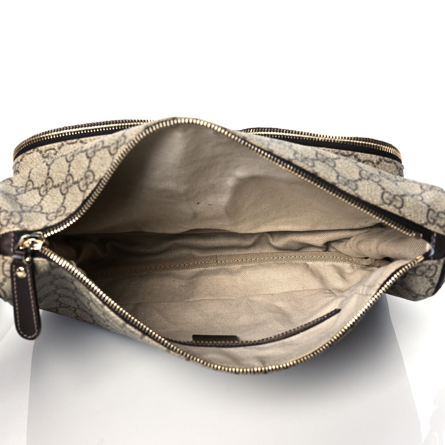 GG Plus Monogram Front Pocket Messenger Dark Brown
