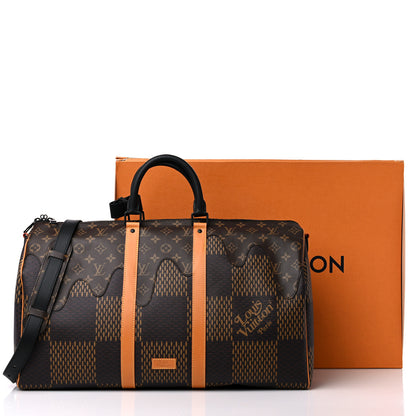 Louis Vuitton x Nigo Giant Damier Ebene Monogram Keepall Bandouliere 50 8 of 8