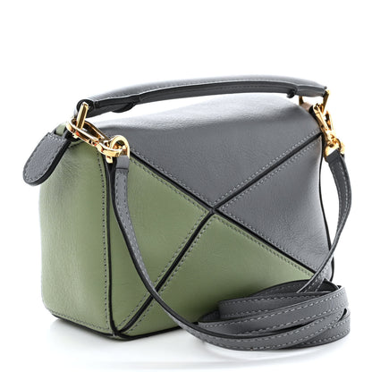 Loewe Calfskin Mini Puzzle Bag Asphalt Grey Nude 3 of 10