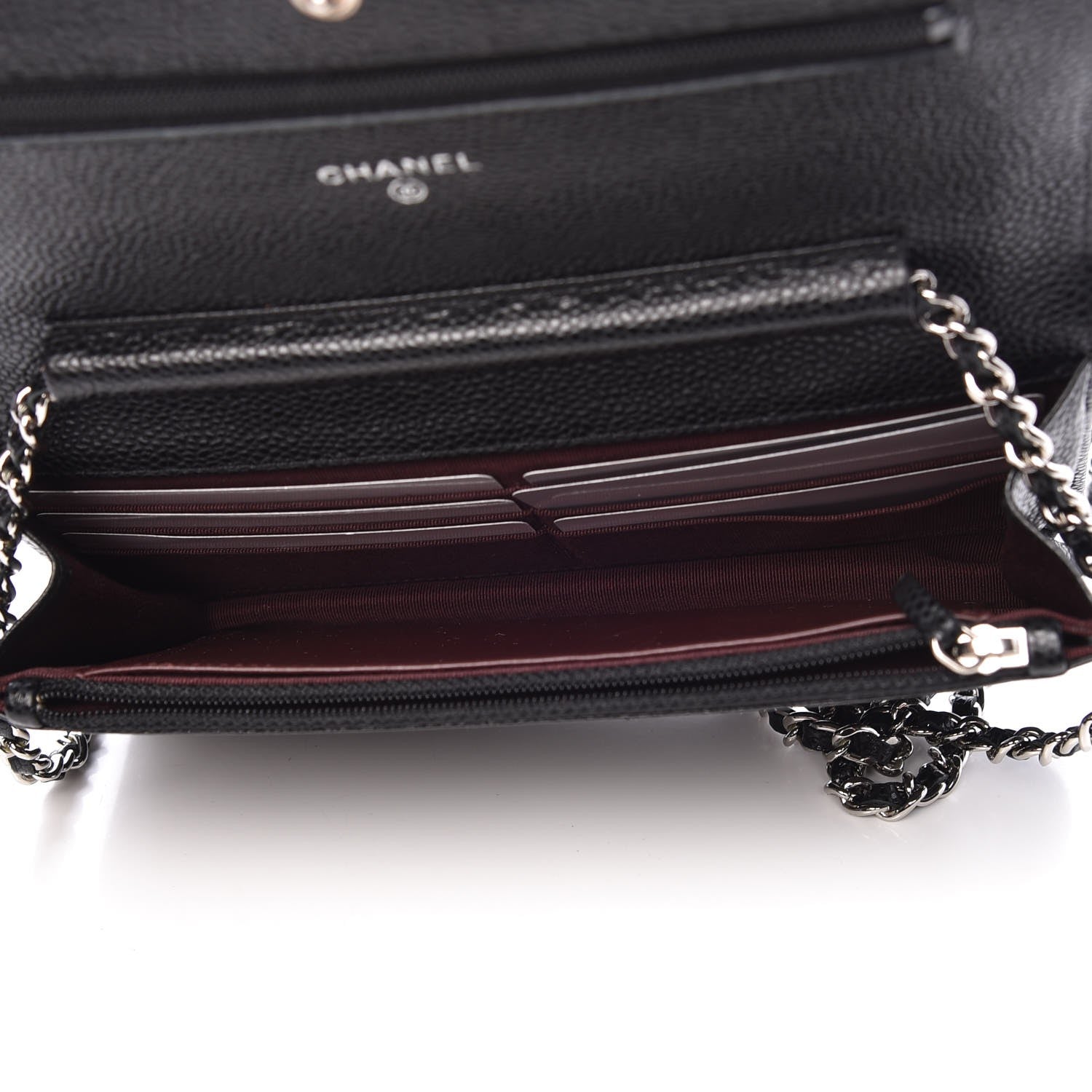 Chanel Caviar Quilted Wallet On Chain WOC Black 5 of 9