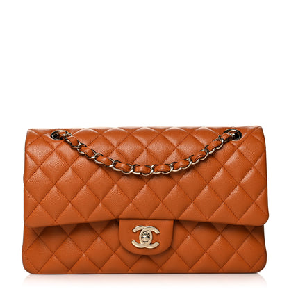 Chanel Caviar Quilted Medium Double Flap Light Brown 1 of 11