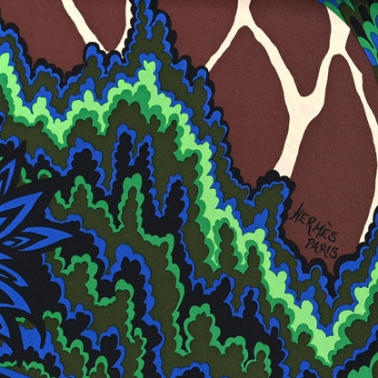 Hermes Silk The Three Graces Scarf 90 Rose Vif Marron Jaune 2 of 3