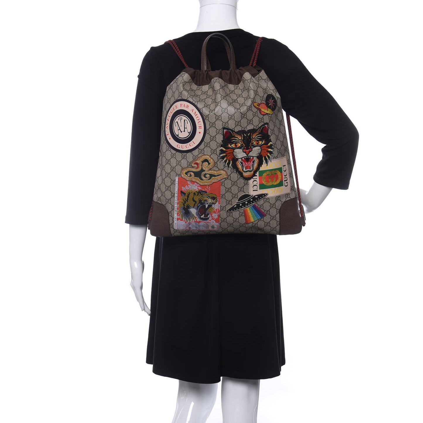Soft GG Supreme Monogram Courrier Drawstring Backpack